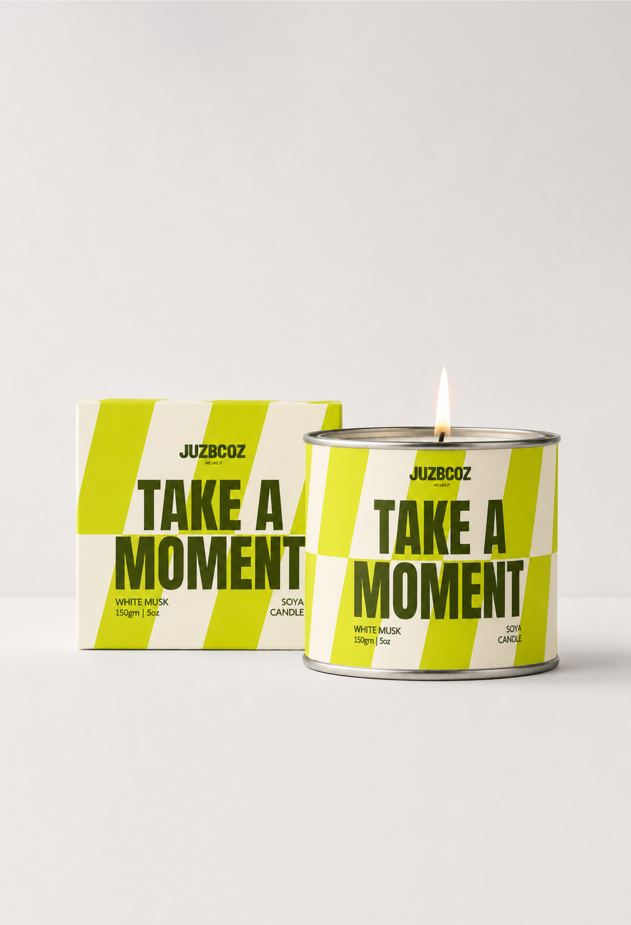 TAKE A MOMENT CANDLE —  White Musk