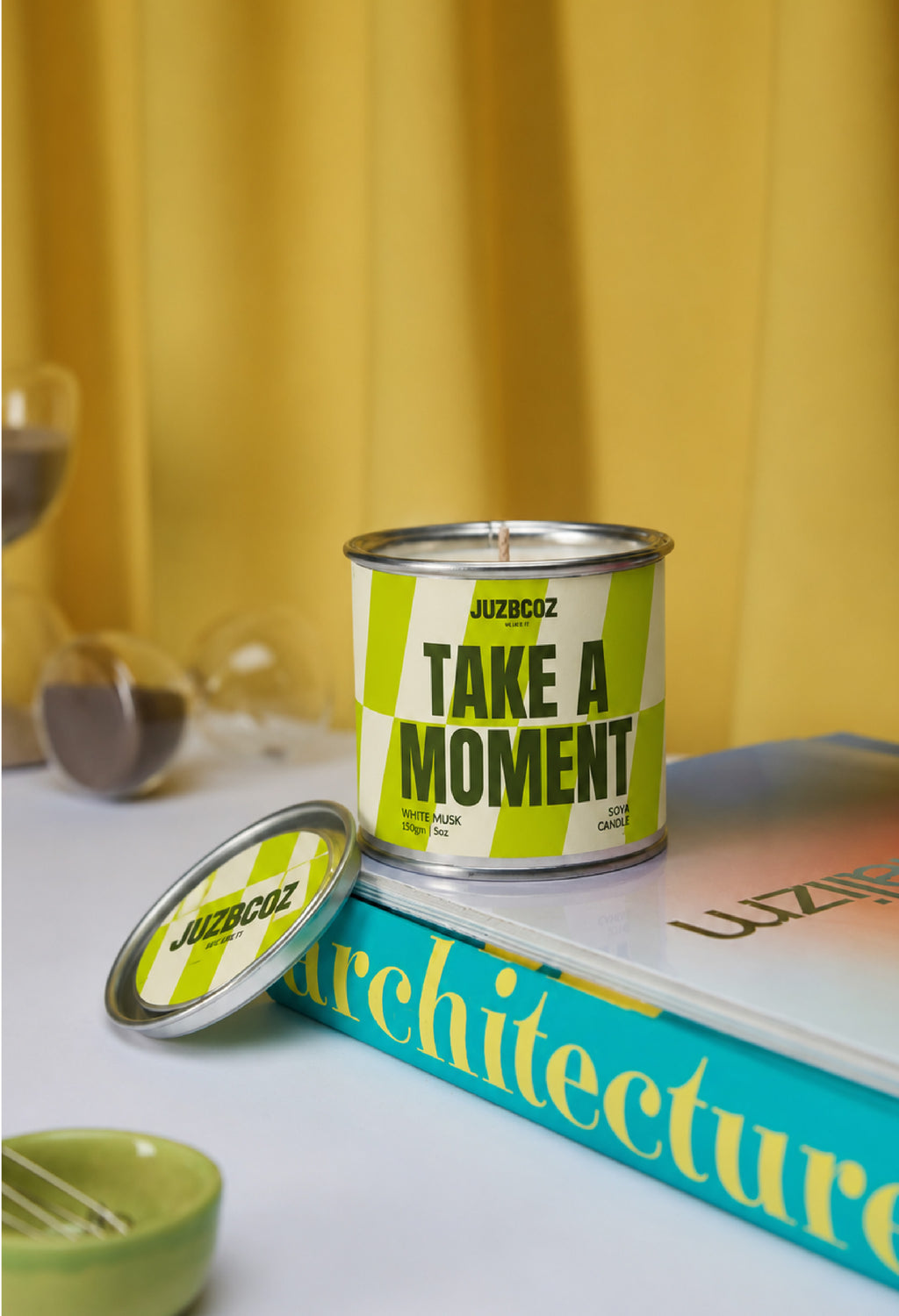 TAKE A MOMENT CANDLE —  White Musk